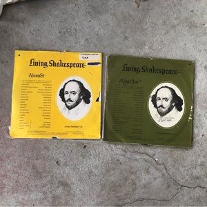 Living Shakespeare Vinyl Records  Bundle - King Lear & Hamlet